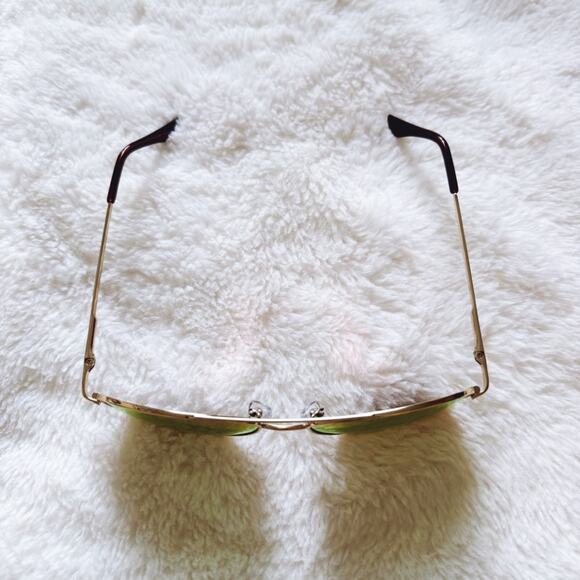 Jessa Orange Polarized Classic Aviator Sunglasses - Picture 3 of 9